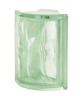 Luksfer pustak szklany Angolare Verde O Seves Design Luksfer pustak szklany Angolare Verde O Seves Design