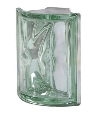 Luksfer pustak szklany Angolare Verde O Met Seves Design Luksfer pustak szklany Angolare Verde O Met Seves Design