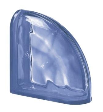 Luksfer pustak szklany Ter Curved Blue O Seves Design Luksfer pustak szklany Ter Curved Blue O Seves Design