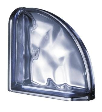 Luksfer pustak szklany Ter Curved Blue O Met Seves Design Luksfer pustak szklany Ter Curved Blue O Met Seves Design