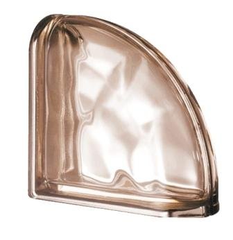 Luksfer pustak szklany Ter Curved Rosa O Met Seves Design Luksfer pustak szklany Ter Curved Rosa O Met Seves Design